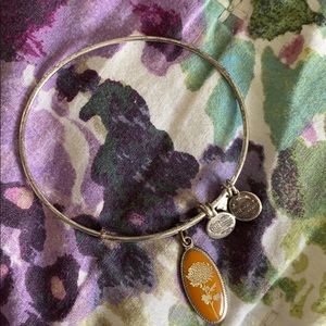 Alex and Ani November Flower bracelet